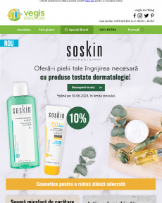 Vegis - NOU in oferta: Dermatocosmetice produse in Franta!