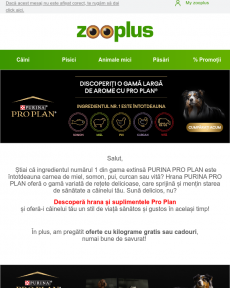 Zooplus - Descoperă Purina Pro Plan!