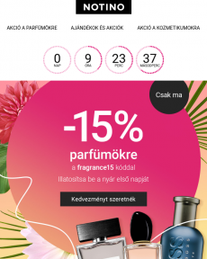 Notino - Hívogató illatú 15% kedvezmény a parfümök árából