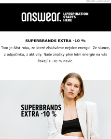 Answear.cz - Nezmeškejte EXTRA -10 % na SUPERBRANDS