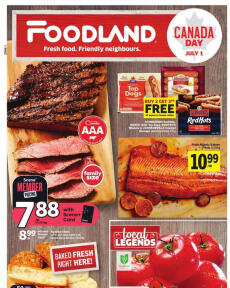 Foodland flyer from Thursday 29.06.