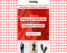 Sinsay - Jeszcze więcej produktów w jeszcze niższych cenach
