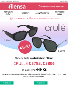 Alensa - Sleva měsíce: Polarizační brýle Crullé jen za 449 Kč