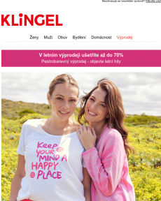 Klingel - Pestrobarevný výprodej - slevy až do 70%
