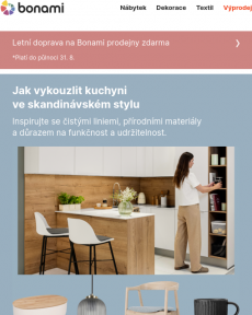 Bonami - Jak vykouzlit kuchyni ve skandinávském stylu?