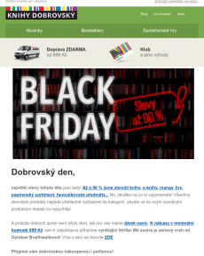 Knihy Dobrovský - Až 90% slevy s letním BLACK FRIDAY jsou tu! ️