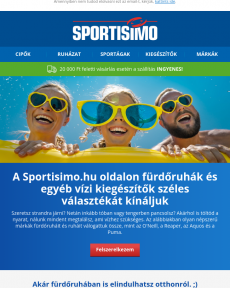 Sportisimo - Fürdés a szomorúság elűzésére! Fürdőruhák, papucsok, szemüvegek, ruhák