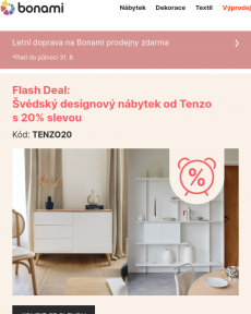Bonami -20 % | Švédský nábytek Tenzo