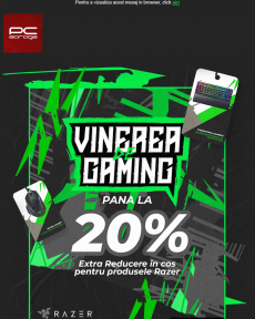 Pc Garage - Vinerea de Gaming: Pana la 20% reducere pentru Razer!