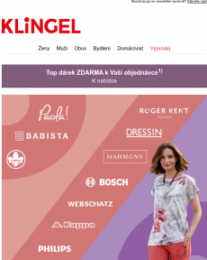 Klingel - Top značky se slevou do 50% + dárek zdarma