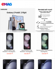 eMAG.hu - Megérkezett a Galaxy Z Fold5 és Z Flip5! Rendeld elő most!