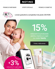 Notino - Până la -18% la produsele pentru mame și copii ‍‍