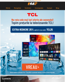 F64 - Topim prețurile la televizoarele TCL!