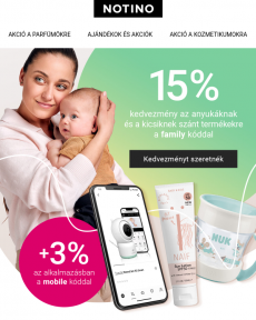 Notino - Akár -18% az anyukáknak és gyerekeknek szóló termékekre? ‍‍