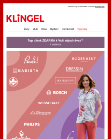 Klingel - Využijte všech výhod, milá zákaznice, milý zákazníku!