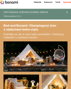 Bonami - Glampingový stan s nádechem boho stylu + SOUTĚŽ