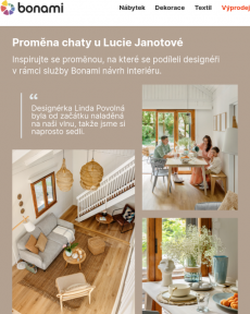 Bonami - Proměna chaty u Lucie Janotové