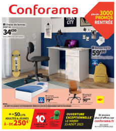 Catalogue Conforama de du mardi 08.08.