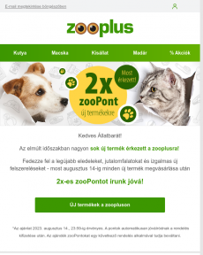 Zooplus - ÚJ termékek & Macskanapi meglepetés kis hősének