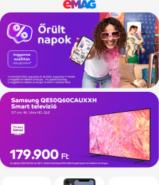 eMAG.hu - Eszelősen jó ajánlatok várnak! Samsung 50" 4K Smart TV 179.900 Ft!