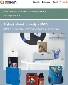 Bonami - Stylový návrat do školy s LEGO + SOUTĚŽ