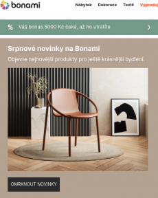 Bonami - Srpnové novinky | Dánské povlečení, designový nábytek a další