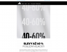 adidas - Poslední velikosti v Outletu se slevou až 60 %