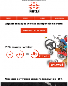 iParts.pl - Do -9% na części samochodowe w iParts.pl
