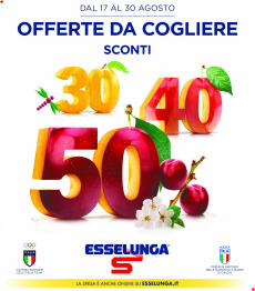 Esselunga - Sconti 30% 40% 50%