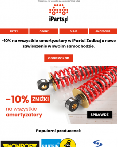 iParts.pl -10% na układ zawieszenia w iParts.pl