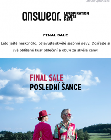 Answear.cz - POSLEDNÍ ŠANCE! Final Sale
