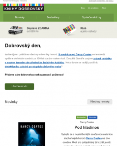 Knihy Dobrovský - Nová Darcy Coates i temná sexy pohádky pro dospělé
