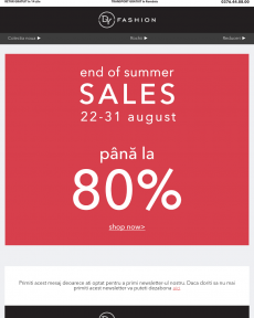 DY Fashion - end of summer SALES
