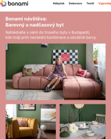 Bonami - Bonami návštěva: Barevný a nadčasový byt