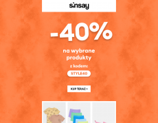 Sinsay -40% na wybrane produkty