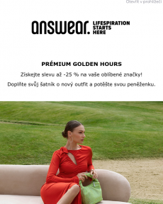 Answear.cz - Prémium Golden Hours až -25 %