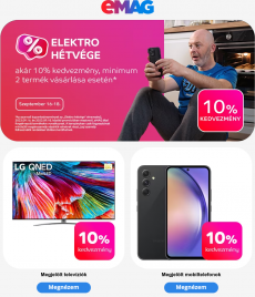eMAG.hu - Azonnali kuponkedvezmény az Elektro hétvége termékeire!