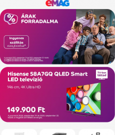 eMAG.hu - Indul az Árak forradalma! Hisense QLED Smart televízió 149.900 Ft!