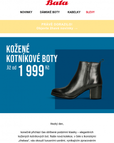 Baťa - Nová kolekce kožených kotníkových bot již za 1 999 Kč! | Objevte luxusní eleganci za bezkonkurenční ceny