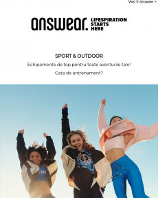 Answear - Sport & outdoor ‍️ Explorează ținutele pentru antrenament!