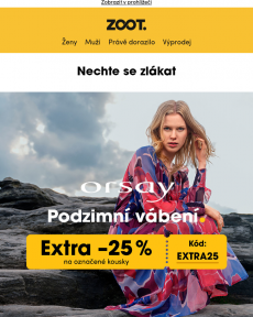 ZOOT - Extra −25 % na podzimní Orsay i další značky