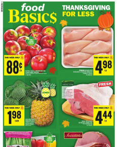 Food Basics flyer from Thursday 28.09.