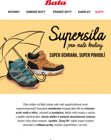 Baťa - Dětská obuv s membránou | Supervlastnosti pro malé superhrdiny ‍️‍️
