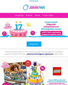 JátékNet - Ezek a szülinapi LEGO ajánlatok várnak Rád!