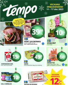 Tempo-broschyr från Måndag 11.12.