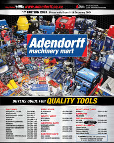 Adendorff Machinery Mart specials from Thursday 01.02.