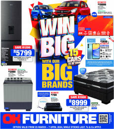 OK Furniture specials from Monday 25.03.