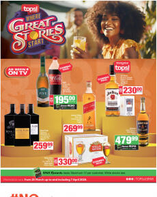 Tops At Spar specials from Monday 25.03.