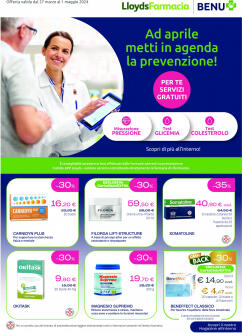 Lloyds Farmacia - Ad aprile metti in agenda la prevenzione!