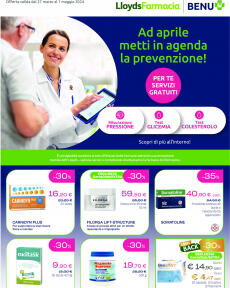 Lloyds Farmacia - Ad aprile metti in agenda la prevenzione!